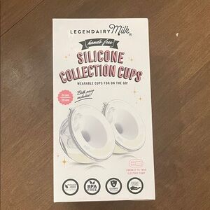 Legendairy Milk Hands-Free Silicone Collection Cups - White